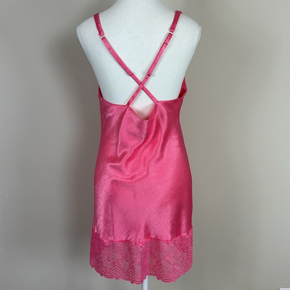 Victorias Secret Gold Label Pink Slip Dress Size Medium - Picture 4 of 5